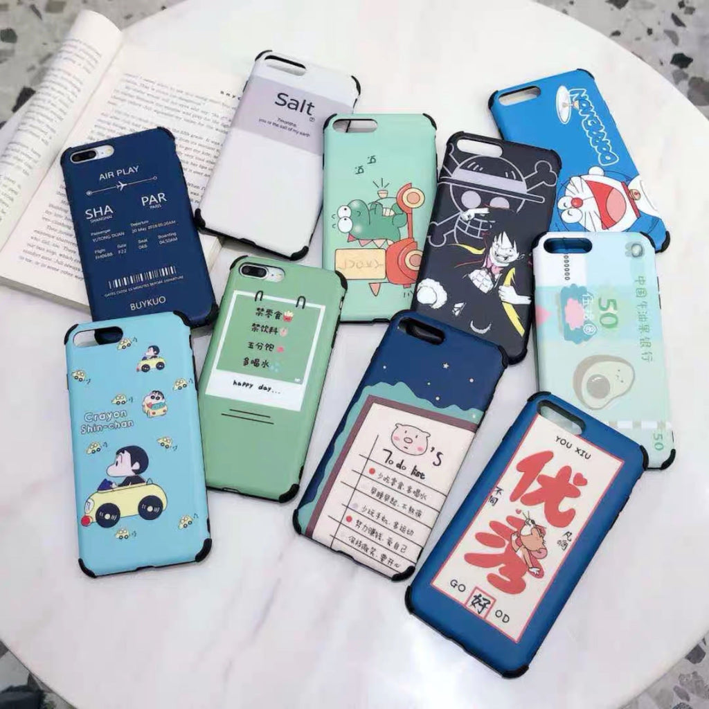 Compatible with Apple , Cartoon frosted phone case