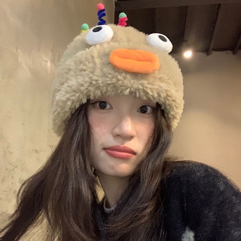 Plush Hat Cute Fleece-lined