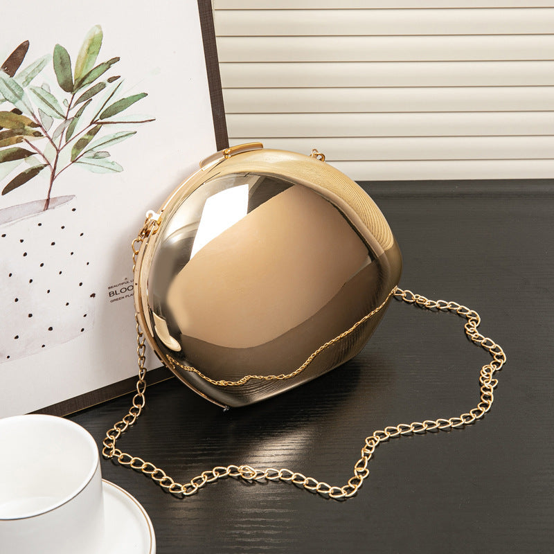 Acrylic Metallic Goose Clutch