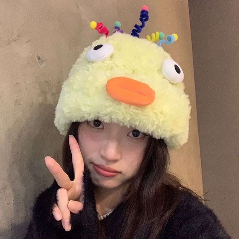 Plush Hat Cute Fleece-lined