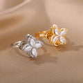 Rotatable Flower Rings
