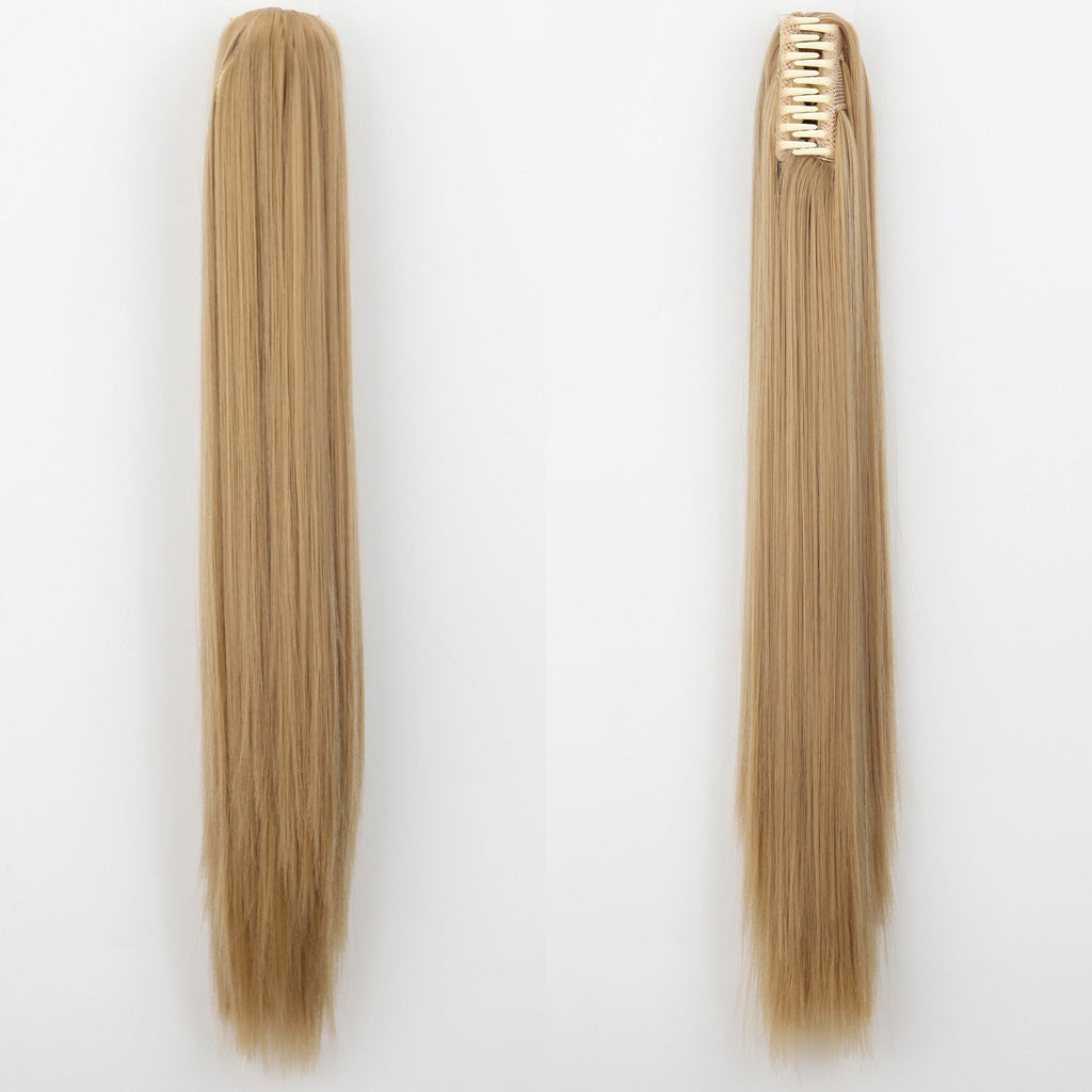 Fashion Ponytail Claw Clip Long Straight Hair Chemical Fiber Wig Fluffy