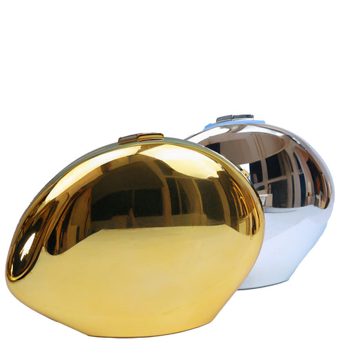 Acrylic Metallic Goose Clutch
