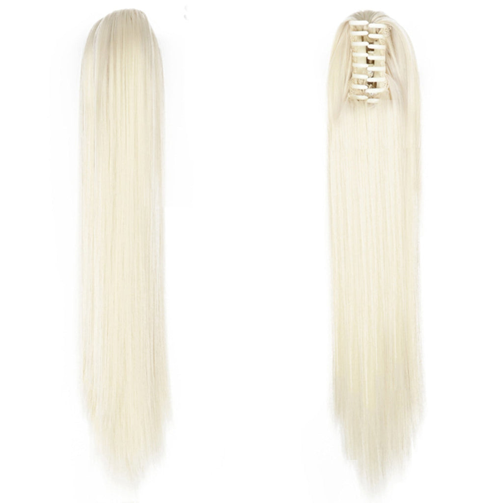 Fashion Ponytail Claw Clip Long Straight Hair Chemical Fiber Wig Fluffy